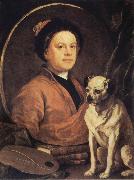 William Hogarth Self-Portrait painting